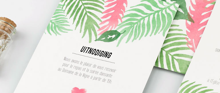 Uitnodiging of antwoordkaart