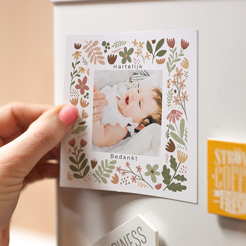 Bedankkaartjes Doop Liberty Frame, foto Eerste proefdruk gratis