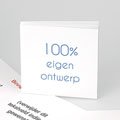 100% eigen ontwerp Geboortekaartjes 10.4 cm x 9.9 cm