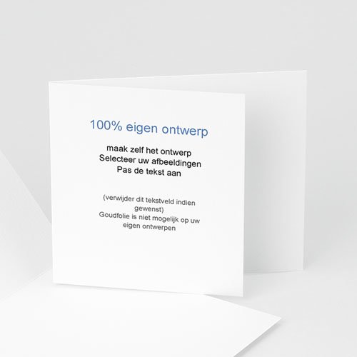100% eigen ontwerp Geboortekaartjes - 12 cm x 10 cm 47432
