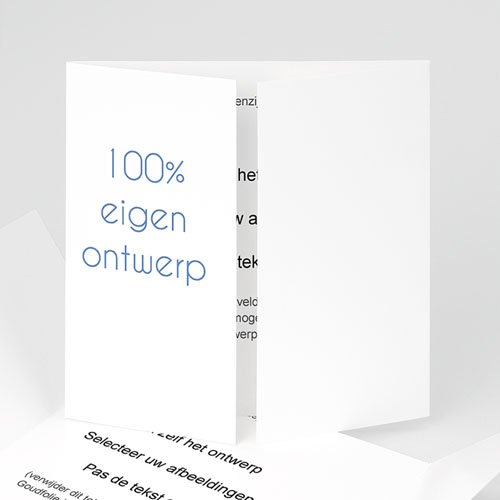 100% eigen ontwerp Geboortekaartjes - 15 cm x 14.5 cm 47459