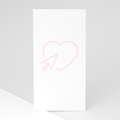 100% eigen ontwerp Trouwkaarten 10 cm x 21 cm