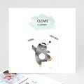 Geboortekaartjes Jongen Pinguïn blauw