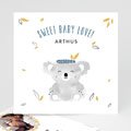 Geboortekaartjes Jongen Koala blauw