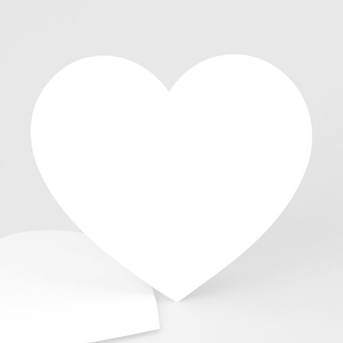 Doopkaartje meisje - 100% Création Baptême Coeur 55840