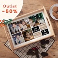 Gepersonaliseerde Dienbladen Foto & Kerst Motief