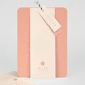 Elegante Geboortekaartjes Pink Milky Way