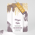 Trouwkaarten Boho Heart Wood