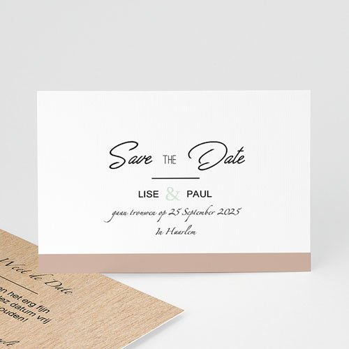 save the date kaartjes - gekleurd hout | zokaartjes