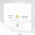 Klassieke Trouwkaarten Golden touch