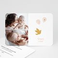 Doopkaartjes Meisje Gouden duif