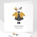 Geboortekaartjes met Vogel Herfst Outfit