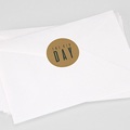 Sticker Bruiloft Groen & Kraft
