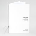 Kerkboekje Bruiloft Typografisch en Chic