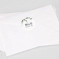 Sticker Bruiloft Eucalyptusboeket, 4.5 cm