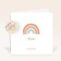 Geboortekaartjes Meisje Regenboog Sinaasappelboom, rond hangertje