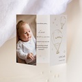 Geboortekaartjes De Kleine Prins The Little Prince, Drieluik, Goudfolie