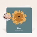 Geboortekaartjes met Dieren Kleine leeuw met rond hangertje