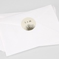 Sticker Bruiloft Boho palmtak, Beige